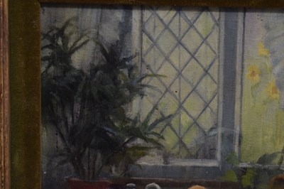 Lot 413 - George Sheridan Knowles (1863-1931) - Oil on canvas - Interior scene