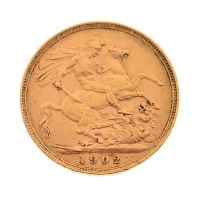 Lot 306 - Edward VII gold sovereign, 1902