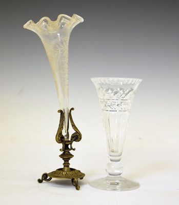 Lot 509 - 19th century epergne and cut glass vase