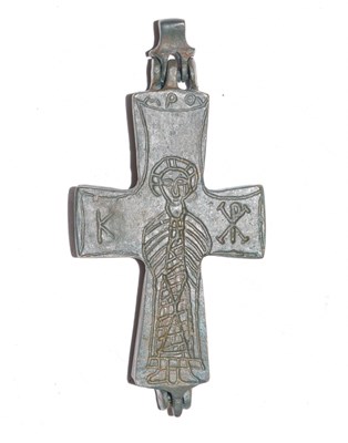 Lot 454 - Byzantine-type reliquary cross pendant