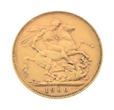 Lot 304 - Queen Victoria gold sovereign, 1900