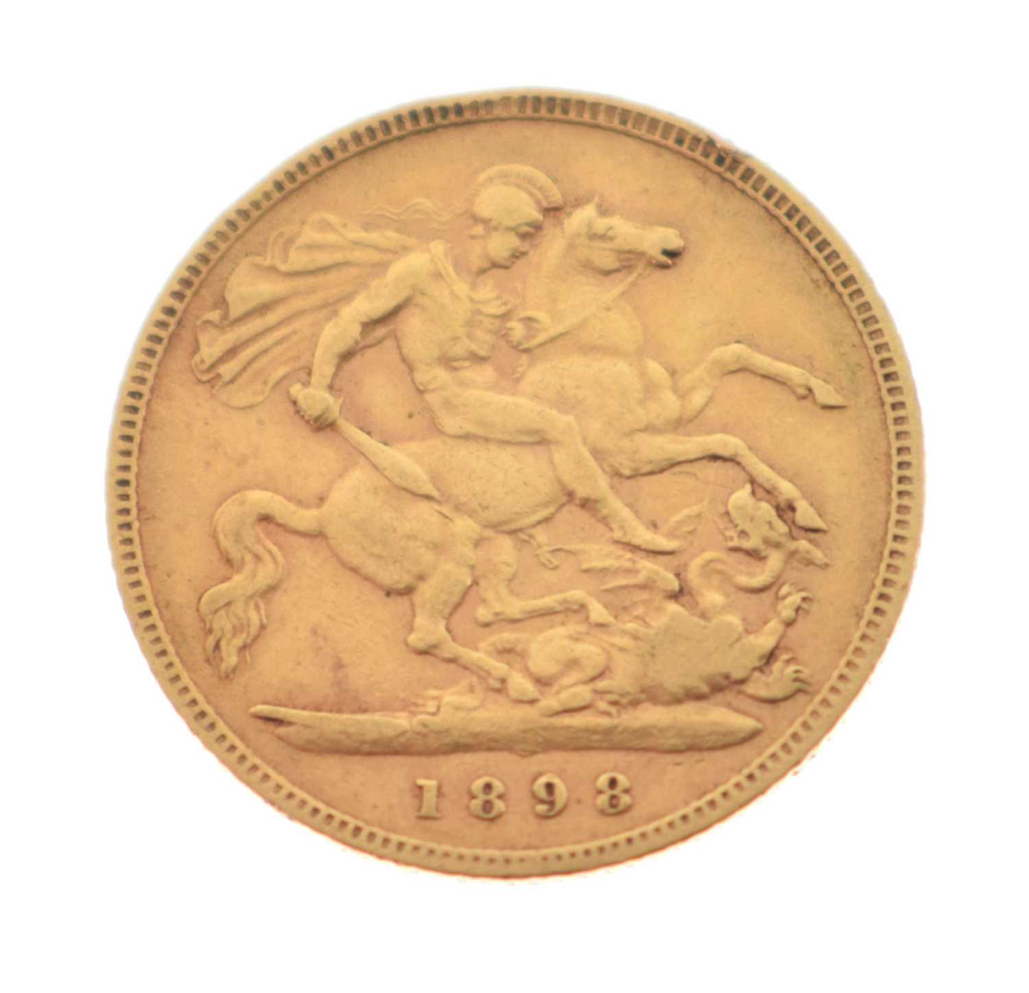 Lot 303 - Queen Victoria gold half sovereign, 1898