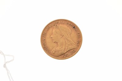 Lot 303 - Queen Victoria gold half sovereign, 1898