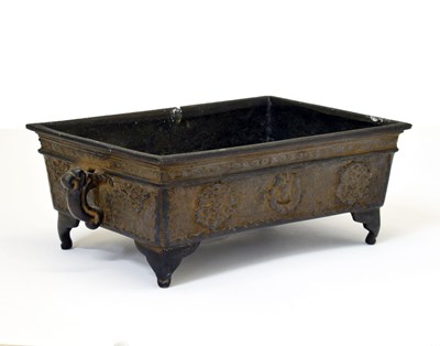 Lot 362 - Japanese bronze bonsai planter (suiban)