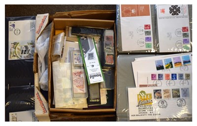 Lot 240 - Quantity of GB and World stamps to include First Day covers etc