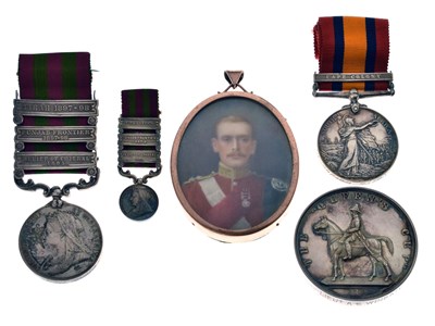 Lot Indian General Service Medal to Lieutenant A.S. Wingate and other medals