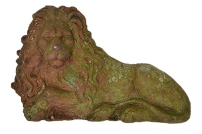 Lot 231 - 19th century cast lion after a design by Crowley of Sheffield