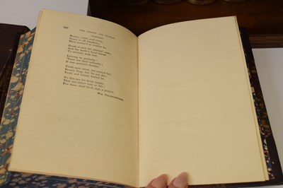 Lot 281 - Hudson, 'The Works of Shakespeare', six volumes 1871, with miniature bookcase