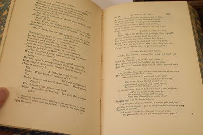 Lot 281 - Hudson, 'The Works of Shakespeare', six volumes 1871, with miniature bookcase
