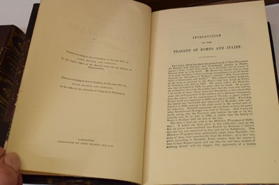 Lot 281 - Hudson, 'The Works of Shakespeare', six volumes 1871, with miniature bookcase