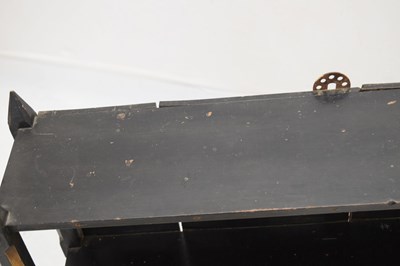 Lot 767 - Ebonised Victorian low book shelf