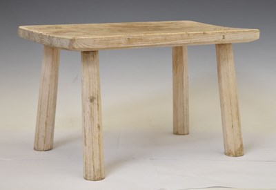 Lot 717 - Rustic four-legged pine stool