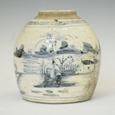 Lot 571 - Chinese blue and white ginger jar