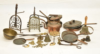 Lot 746 - Assorted group of brass and copper