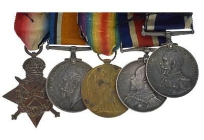 Lot British First World War medal group to Petty Officer G. Whitney