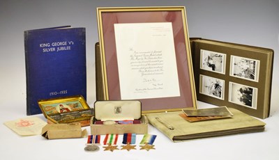 Lot 504 - British Second World War medal group and photograph album