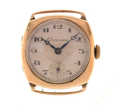 Lot 235 - Grosvenor - Gentleman's 9ct gold watch head