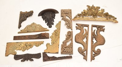 Lot 410 - Assorted group of carved fragments