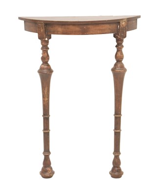 Lot 721 - Demi lune console table