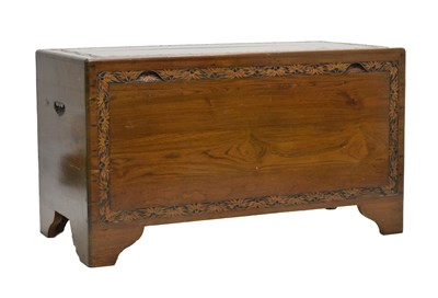 Lot 593 - 20th century Chinese camphor wood trunk