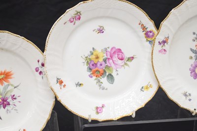 Lot 505 - Six Royal Copenhagen porcelain plates and a bowl