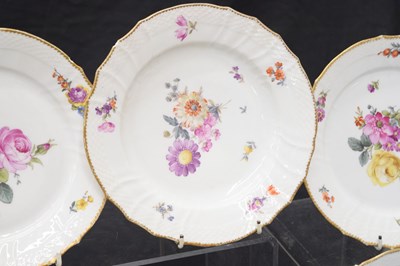 Lot 505 - Six Royal Copenhagen porcelain plates and a bowl