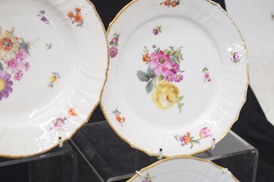 Lot 505 - Six Royal Copenhagen porcelain plates and a bowl