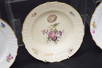 Lot 505 - Six Royal Copenhagen porcelain plates and a bowl