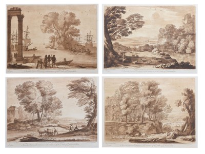 Lot 624 - Four late 18th century engravings after Claude Lorrain