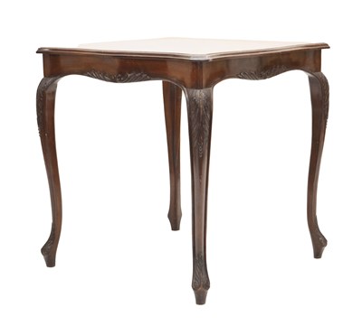 Lot 730 - Edwardian carved walnut serpentine centre table