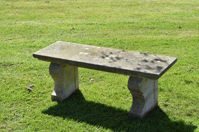 Lot 788 - Composition stone garden seat