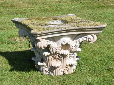 Lot 792 - Garden reconstituted stone capital