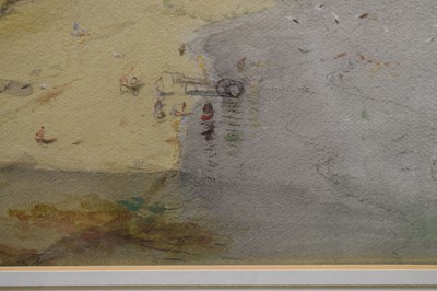 Lot 420 - George Edward Horton, (1859-1950) - Watercolour - Beach scene