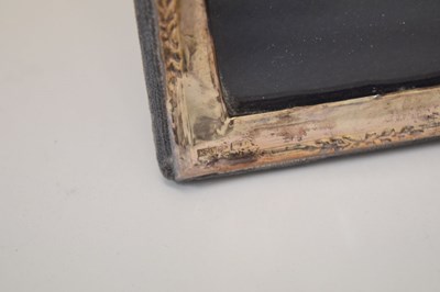 Lot 295 - Edward VII silver mounted hinged photo frame, and two smaller silver mounted easel photo frames