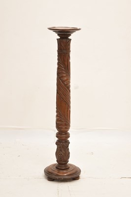 Lot 739 - Two carved torchères