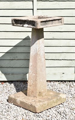 Lot 798 - Composition stone garden bird bath