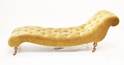 Lot 718 - Late 19th/early 20th century chaise longue