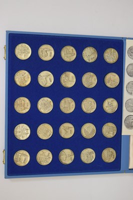 Lot 338 - Numis Luzern limited edition 25 silver medallion set celebrating Swiss Churches