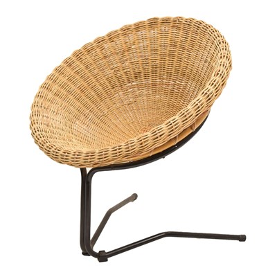 Lot 682 - Manner of Arnold Bueno de Mesquita - Wicker lounge chair