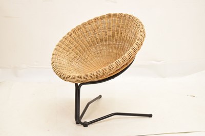 Lot 682 - Manner of Arnold Bueno de Mesquita - Wicker lounge chair