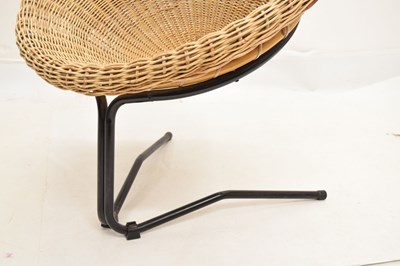 Lot 682 - Manner of Arnold Bueno de Mesquita - Wicker lounge chair