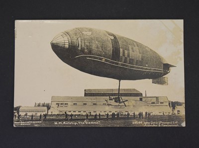 Lot 357 - 'H.M. Airship, The Gamma' postcard