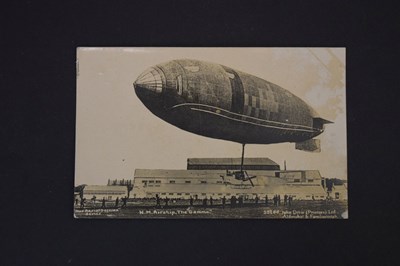 Lot 357 - 'H.M. Airship, The Gamma' postcard