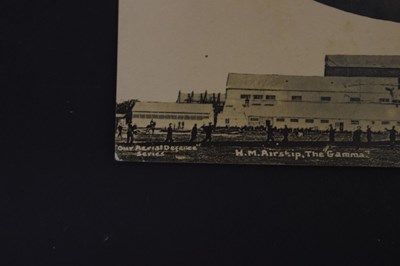 Lot 357 - 'H.M. Airship, The Gamma' postcard