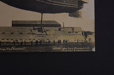 Lot 357 - 'H.M. Airship, The Gamma' postcard