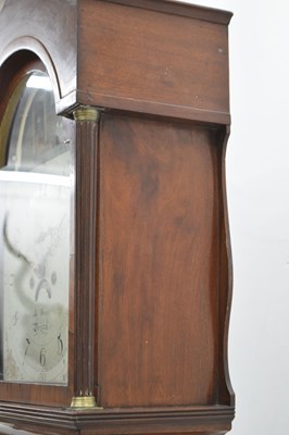 Lot 669 - 19th century mahogany inlaid longcase clock, John Warry, Bristol