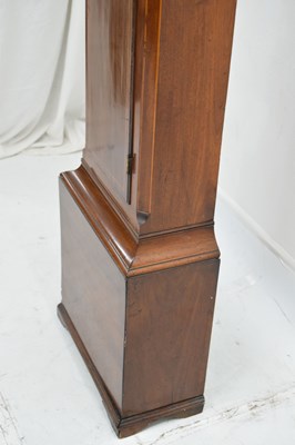 Lot 669 - 19th century mahogany inlaid longcase clock, John Warry, Bristol