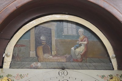 Lot 669 - 19th century mahogany inlaid longcase clock, John Warry, Bristol