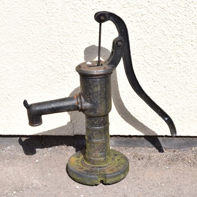 Lot 780 - Cast iron garden pond pump