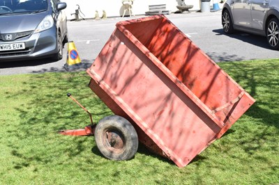 Lot 779 - Garden tractor/ride on mower tipper trailer